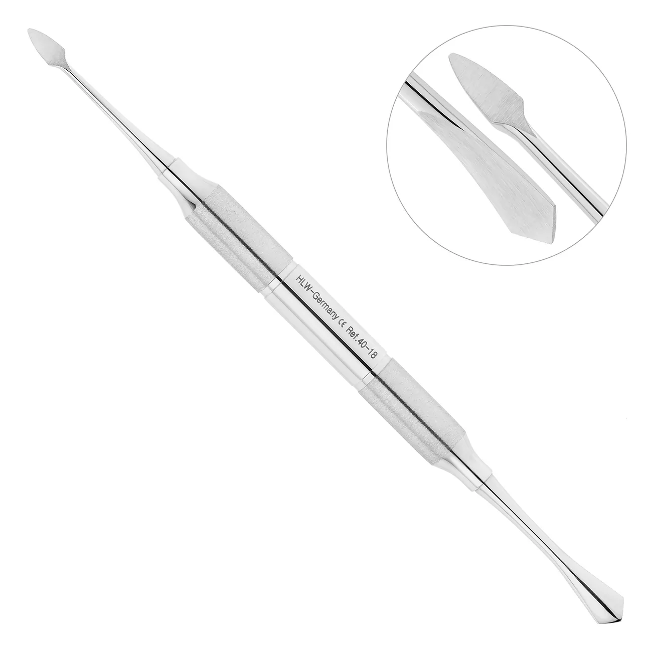 Распатор, ручка DELUXE, диаметр 10 мм,, 40-18*