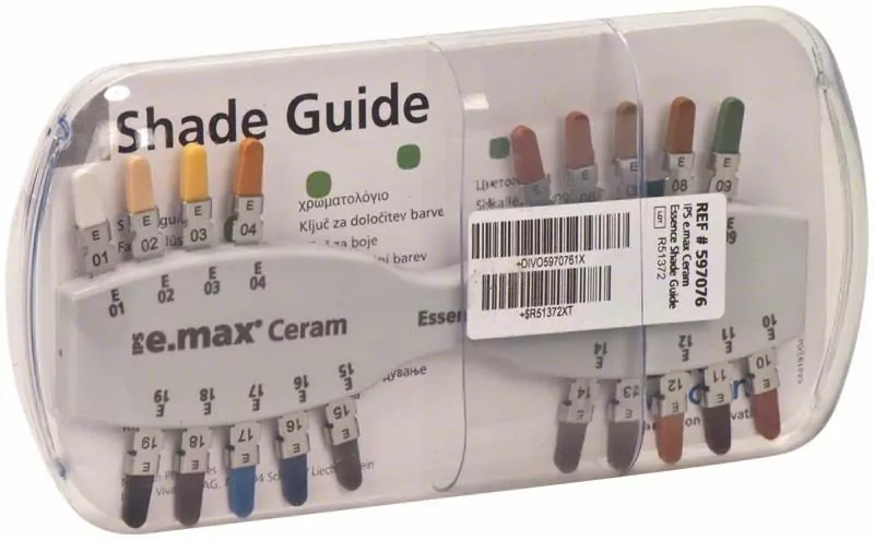 IPS e.max Ceram Shade Guide Essense Расцветка красителей, 597076, 597076