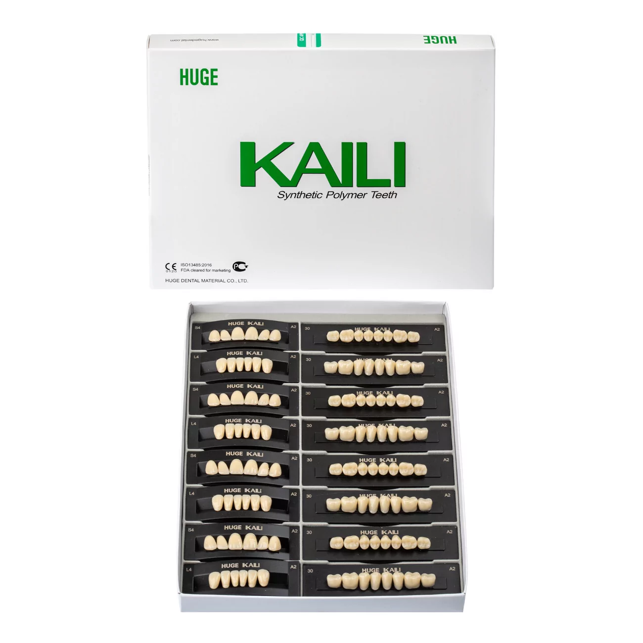 Зубы акриловые Kaili 28*1/ A3, S8 1 уп. (4 гарн.)