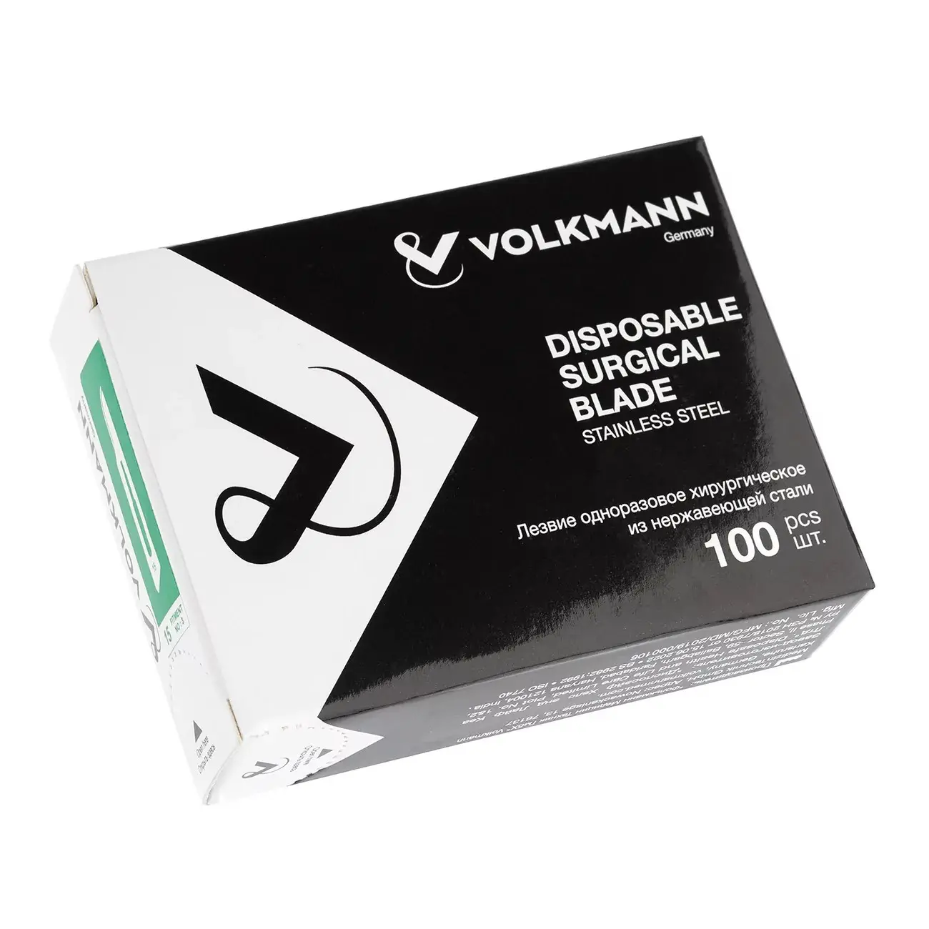 Лезвие одноразовое хирургическое из нержавеющей стали №11,Volkmann (уп/100шт), 1827-V320-11
