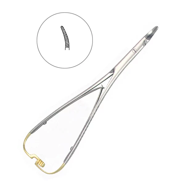 Иглодержатель Nadelhalter TC,  изогнутый,  17 см