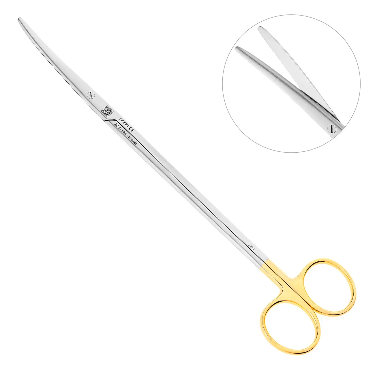 Ножницы хирургические METZENBAUM, изогнутые, 25 см, AC 941/25