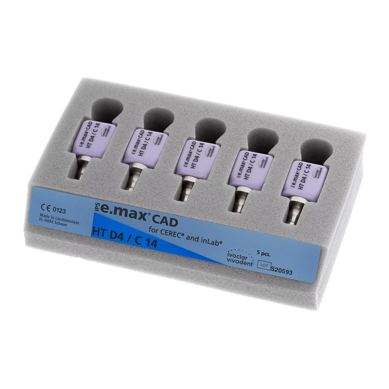 IPS e.max CAD CEREC/inLab HT D4 C14/5 Блоки из стеклокерамики