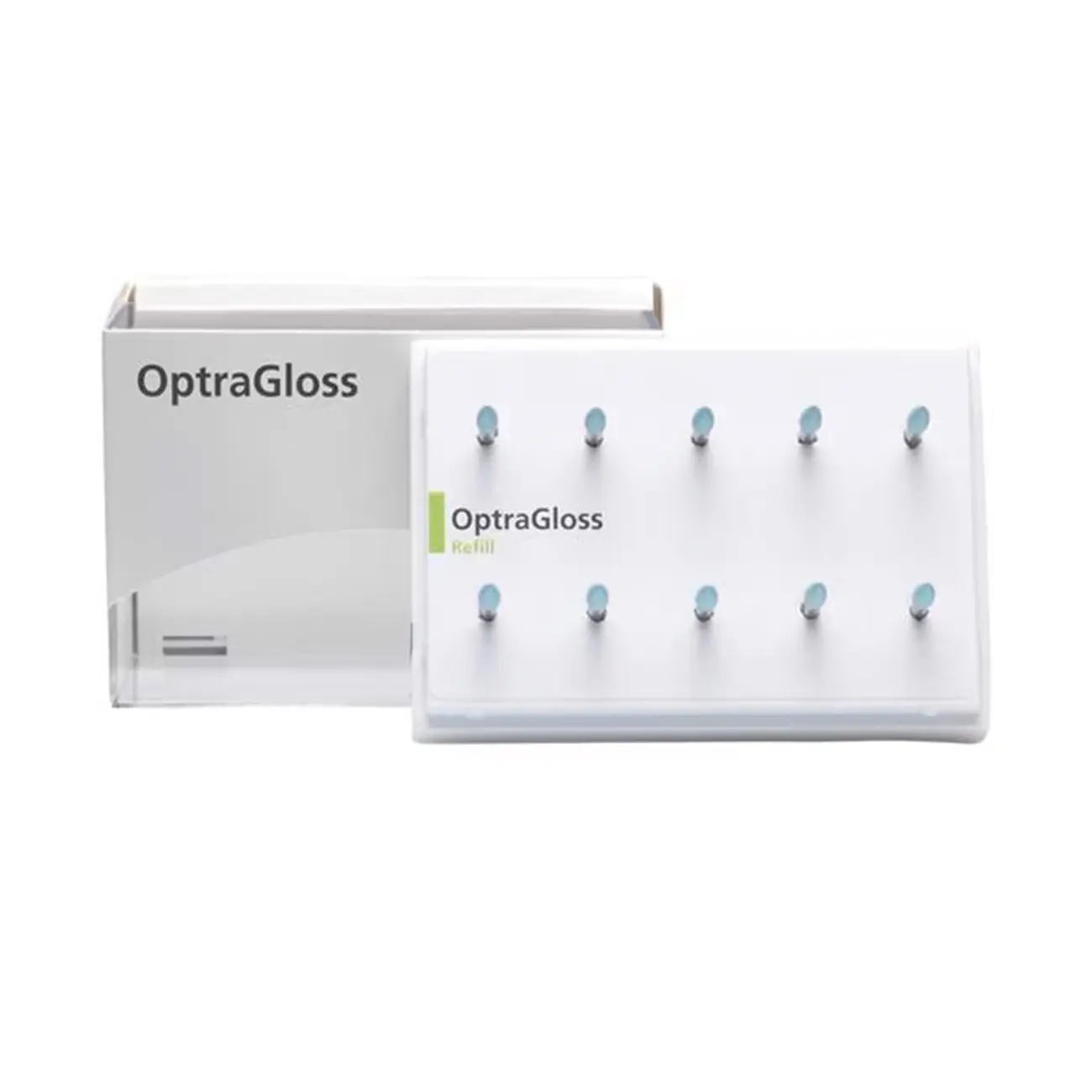 OptraGloss Refill Flame HP Алмаз.полир в форме пламени для полир.до зеркал.блеска композит.и керамики (голуб.)10шт./уп., 684554AN