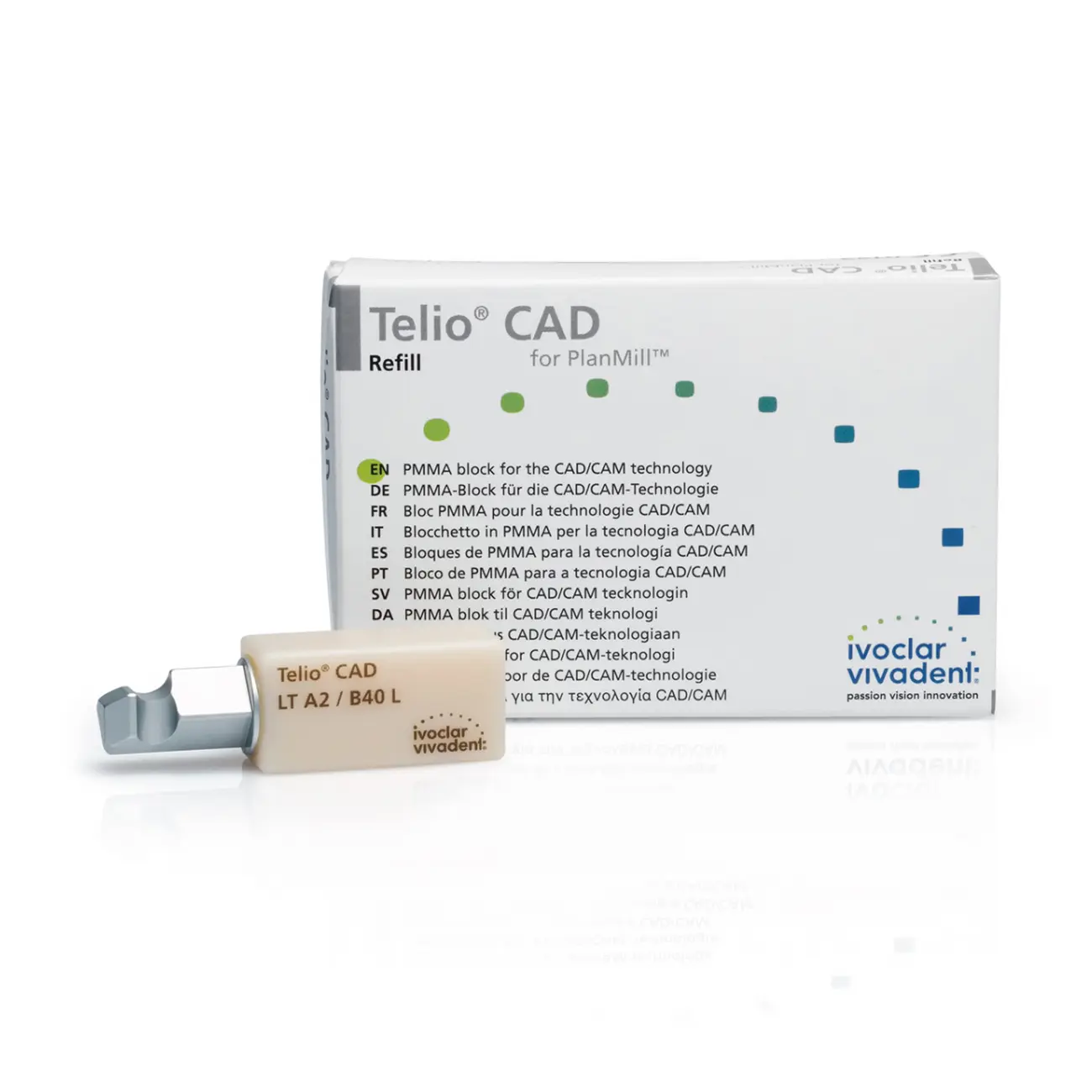 Telio CAD CEREC/inLab LT C2 B40L/3 Блоки для временной реставрации, 684490