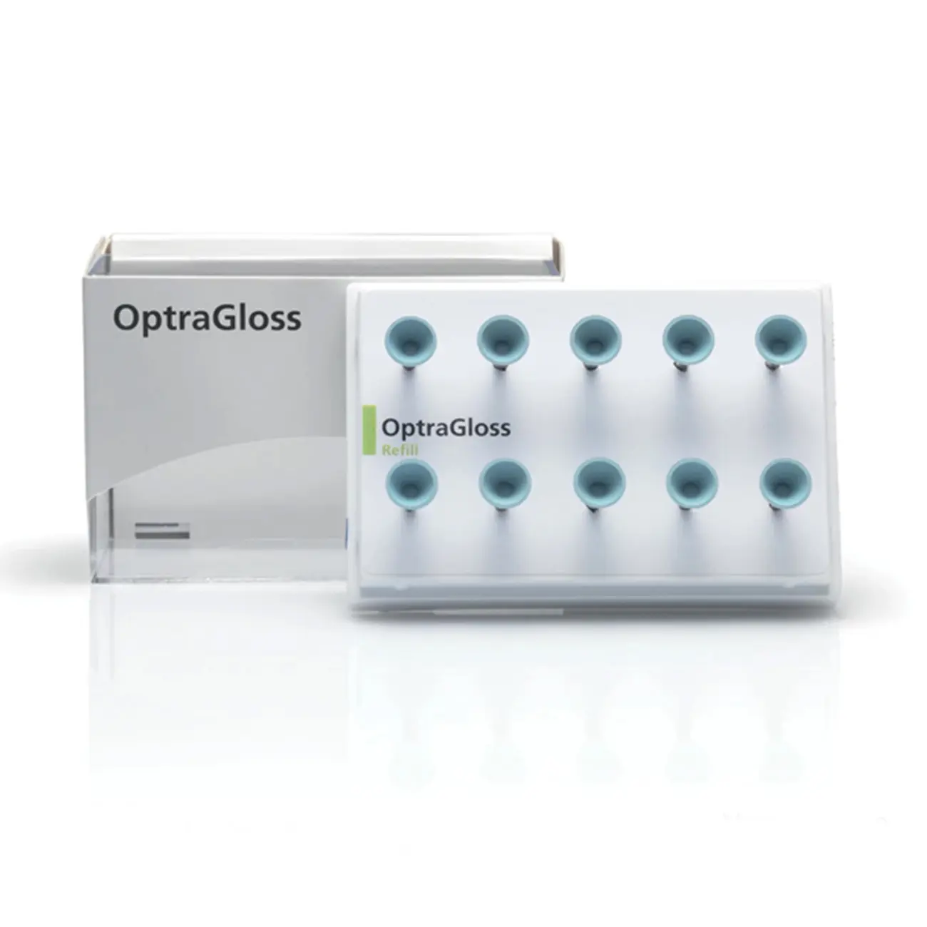 OptraGloss Refill Cup HP Алмаз.полир в форме чаши для полировки до зеркал.блеска композит.и керамики (голуб.)10шт./уп., 684550AN