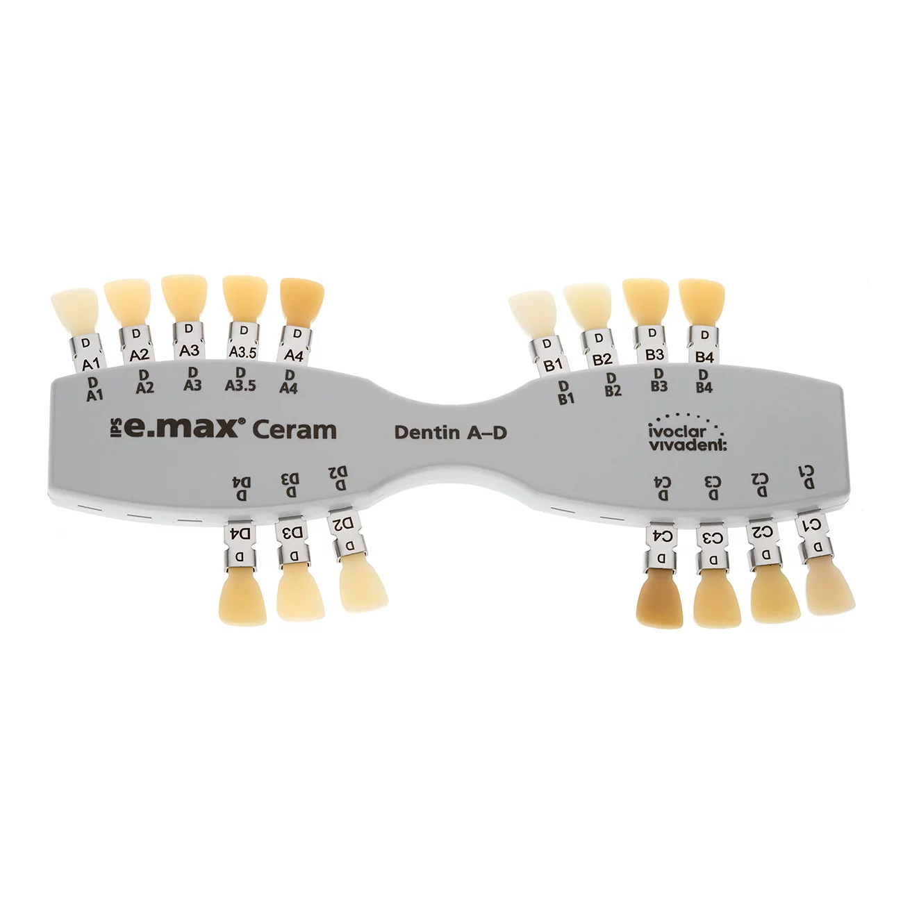 IPS e.max Ceram Shade Guide Dentin A-D Расцветка, 597276