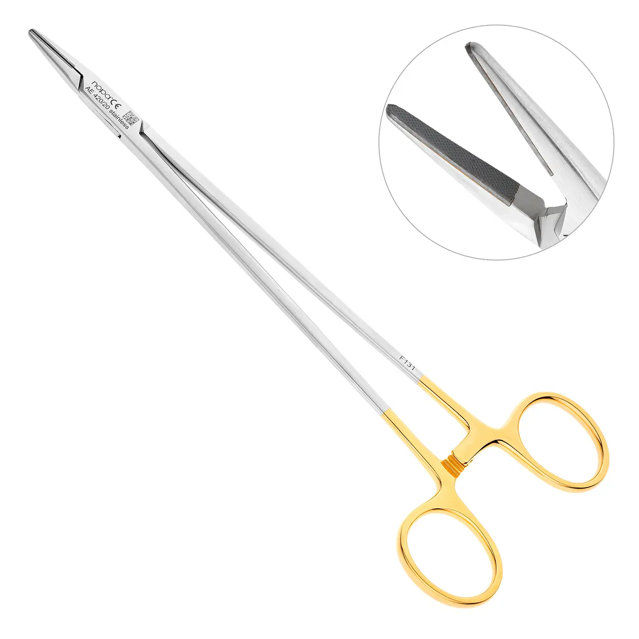 Иглодержатель TUC DE BAKEY, прямой, 20 см, AE 420/20