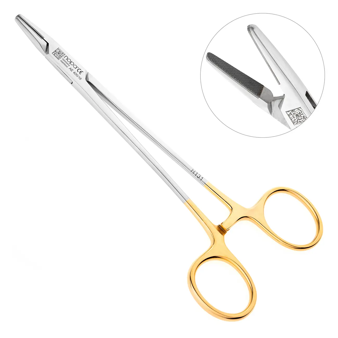 Иглодержатель TUC MAYO-HEGAR, прямой, 16 см, AE 400/16