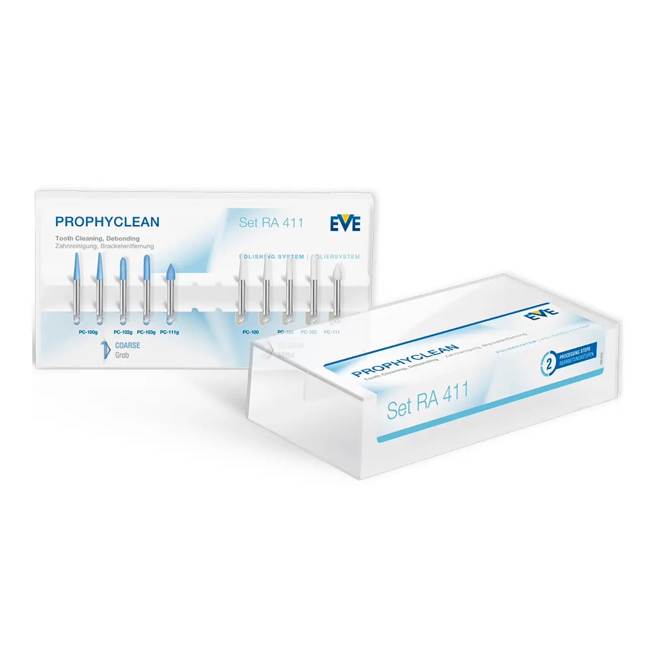 Набор полиров PROPHYCLEAN RA 411 для чистки естественных зубов (10 полиров), 9081DN010