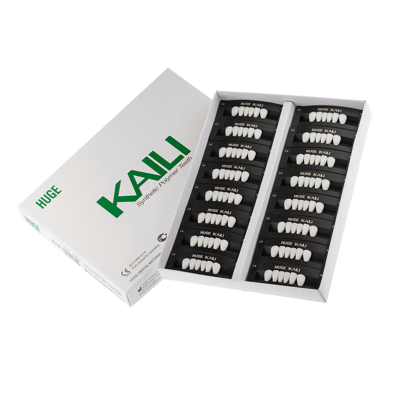 Зубы акриловые Kaili 6*1/ A00, S4 1 уп. (16 планок), A00L4_Kaili_Front