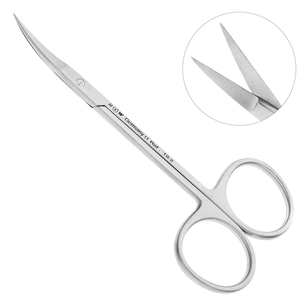 Ножницы хирургические Iris, изогнутые, 11,5 см, 19-2*