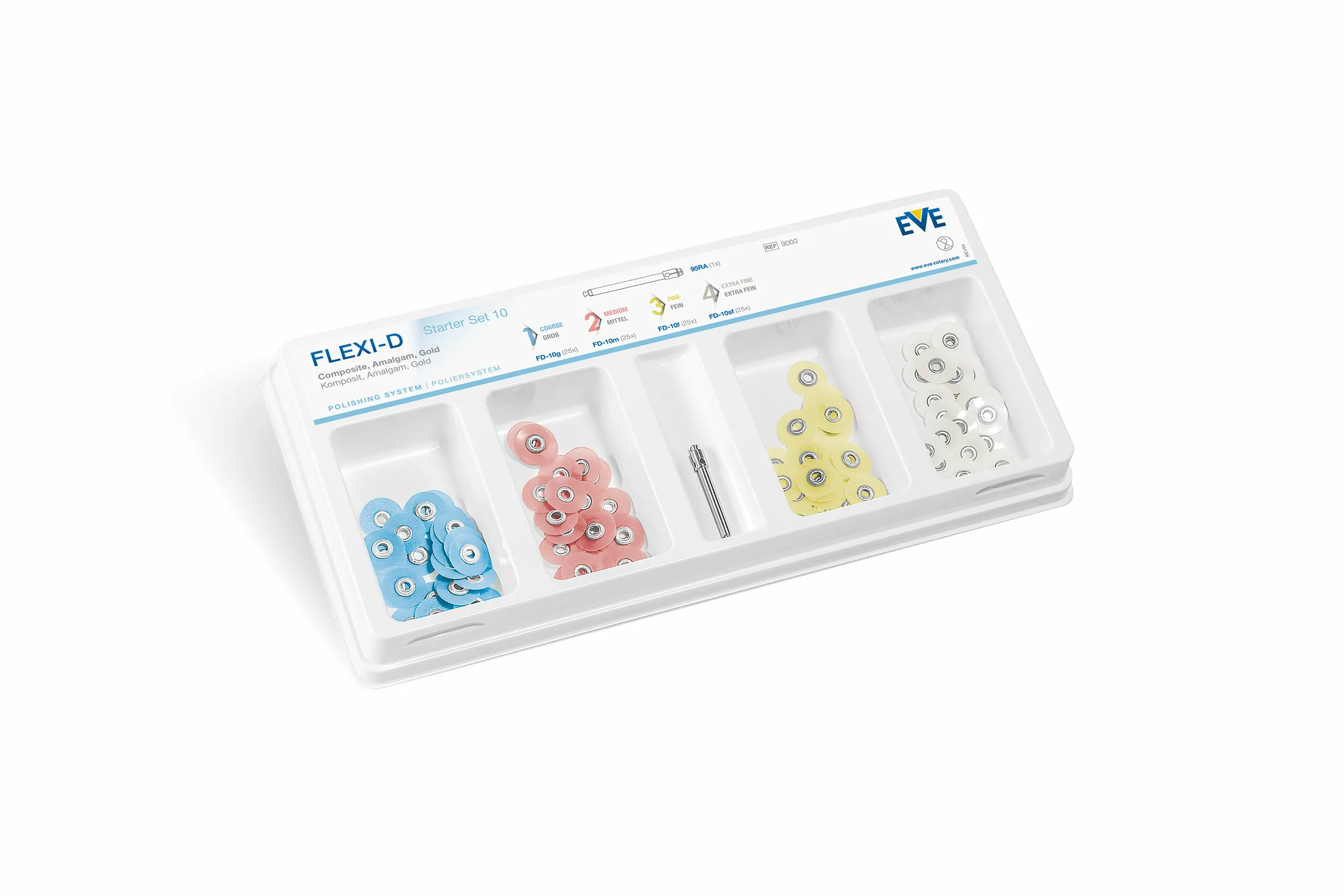 Набор FLEXI-D 10 STARTER KIT гибкие полировальные диски для обработки керамики, композитов, металлов