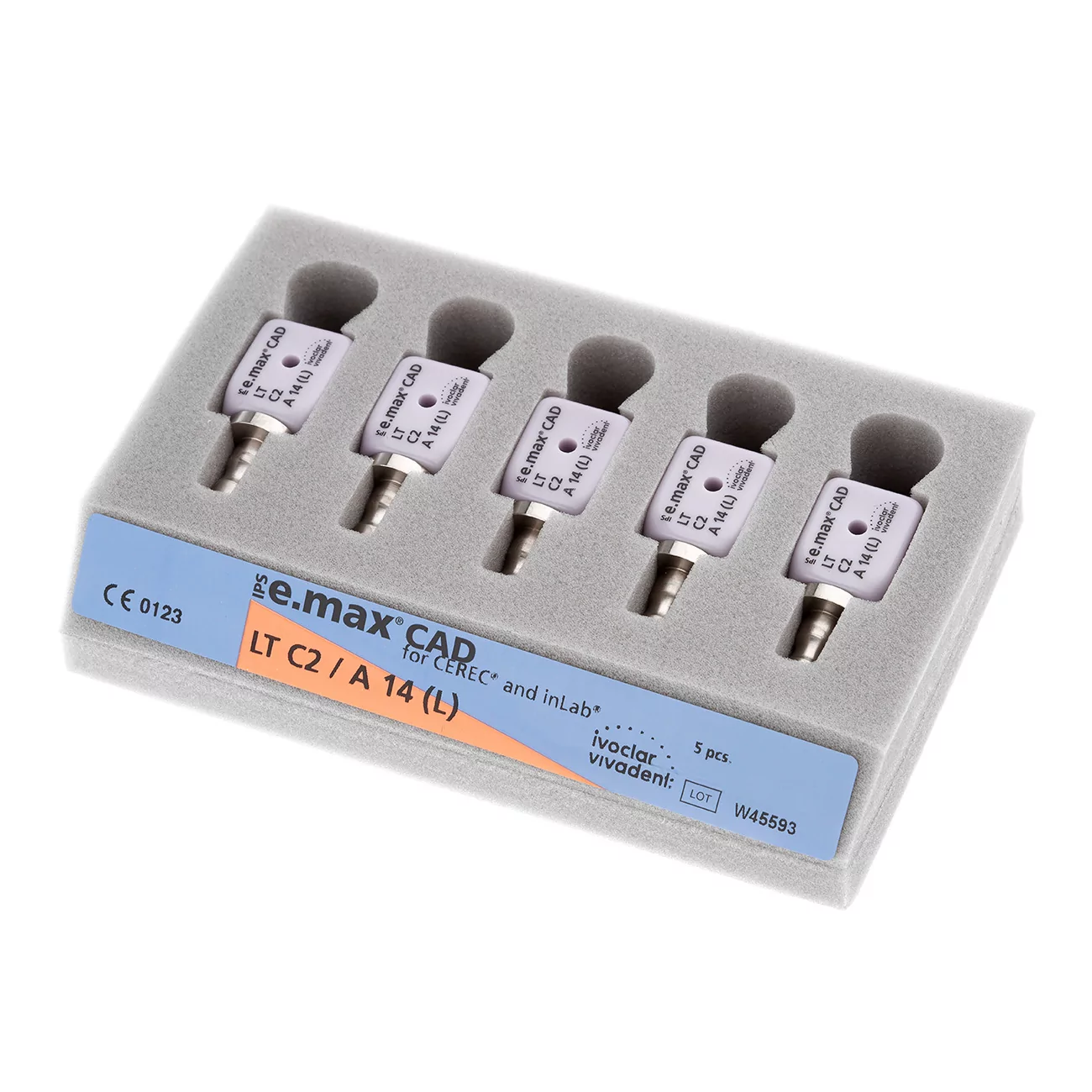 IPS e.max CAD CER/inLab LT C2 A14 (L)/5 Блоки из стеклокерамики