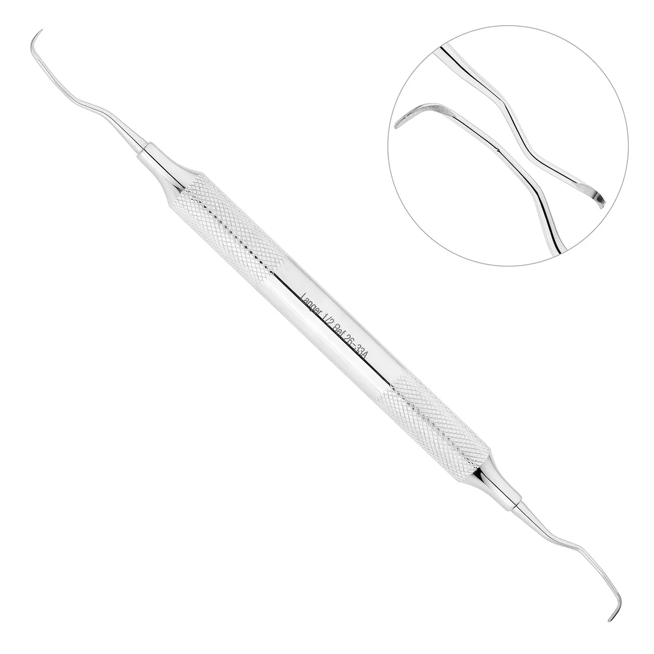 Кюрета Langer, 1/2, ручка CLASSIC, ø 10 мм, 26-33A*