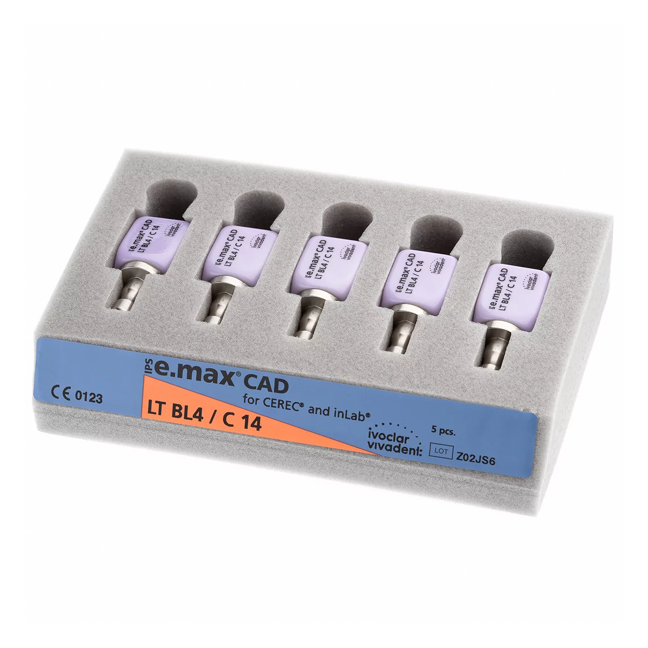 IPS e.max CAD CEREC/inLab LT BL4 C14/5 Блоки из стеклокерамики