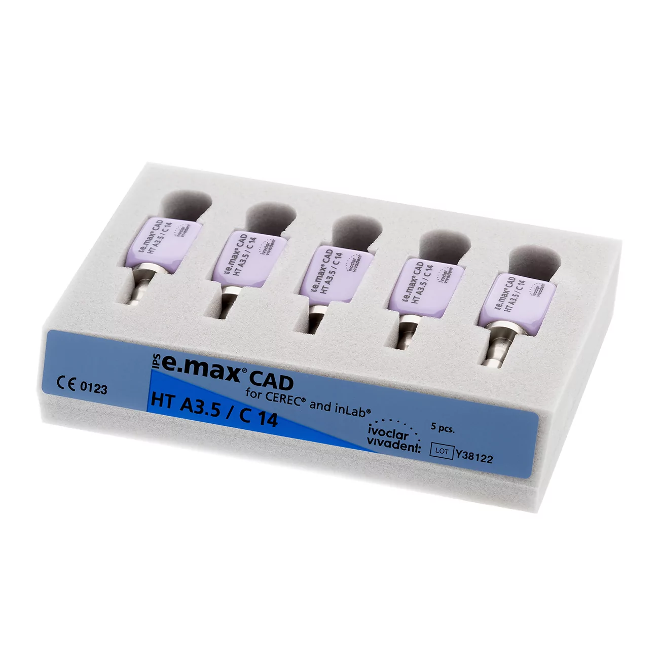 IPS e.max CAD CEREC/inLab HT A3,5 C14/5 Блоки из стеклокерамики, 626410