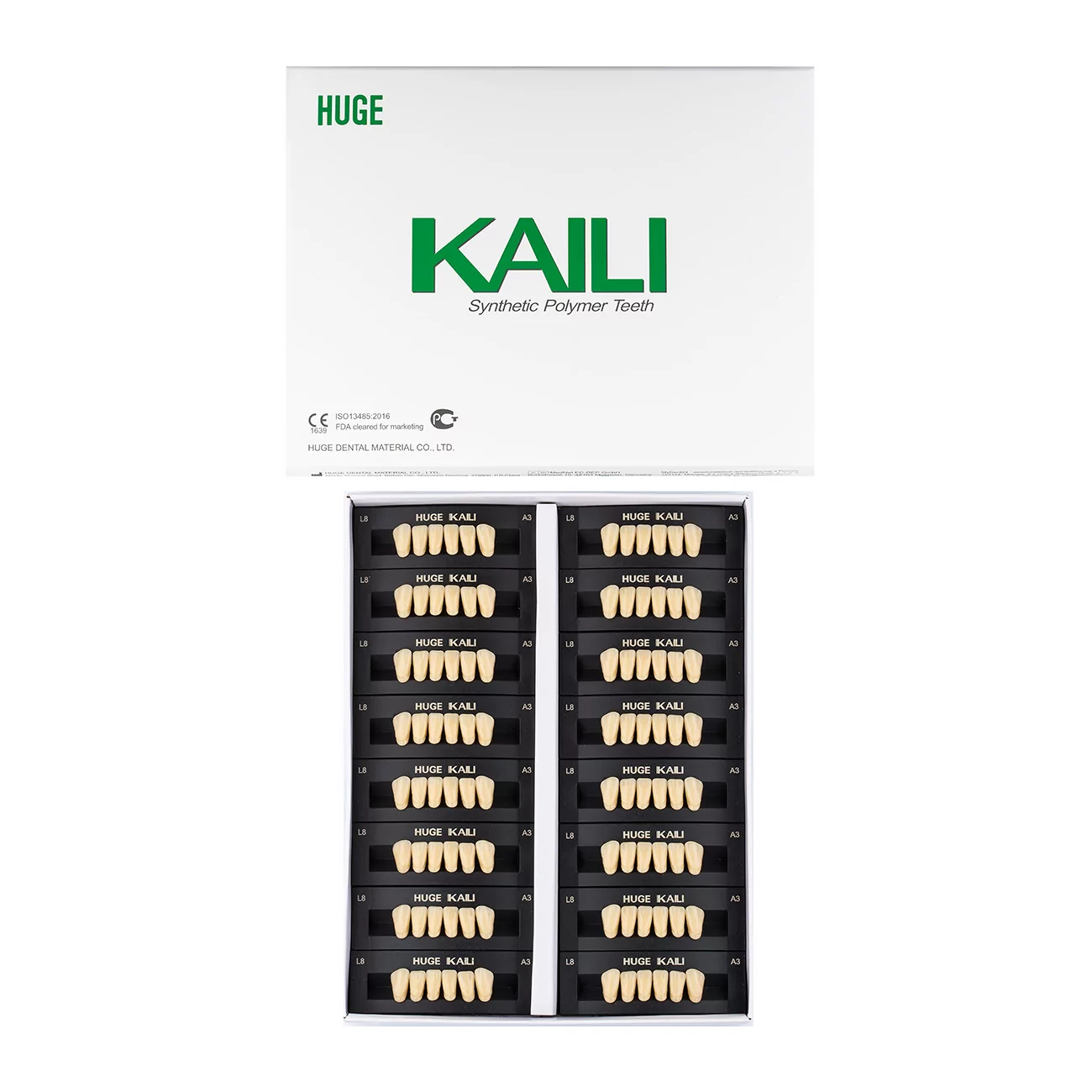 Зубы акриловые Kaili 6*1/ A3,5 L6 1 уп. (16 планок), A3,5L6_Kaili_front