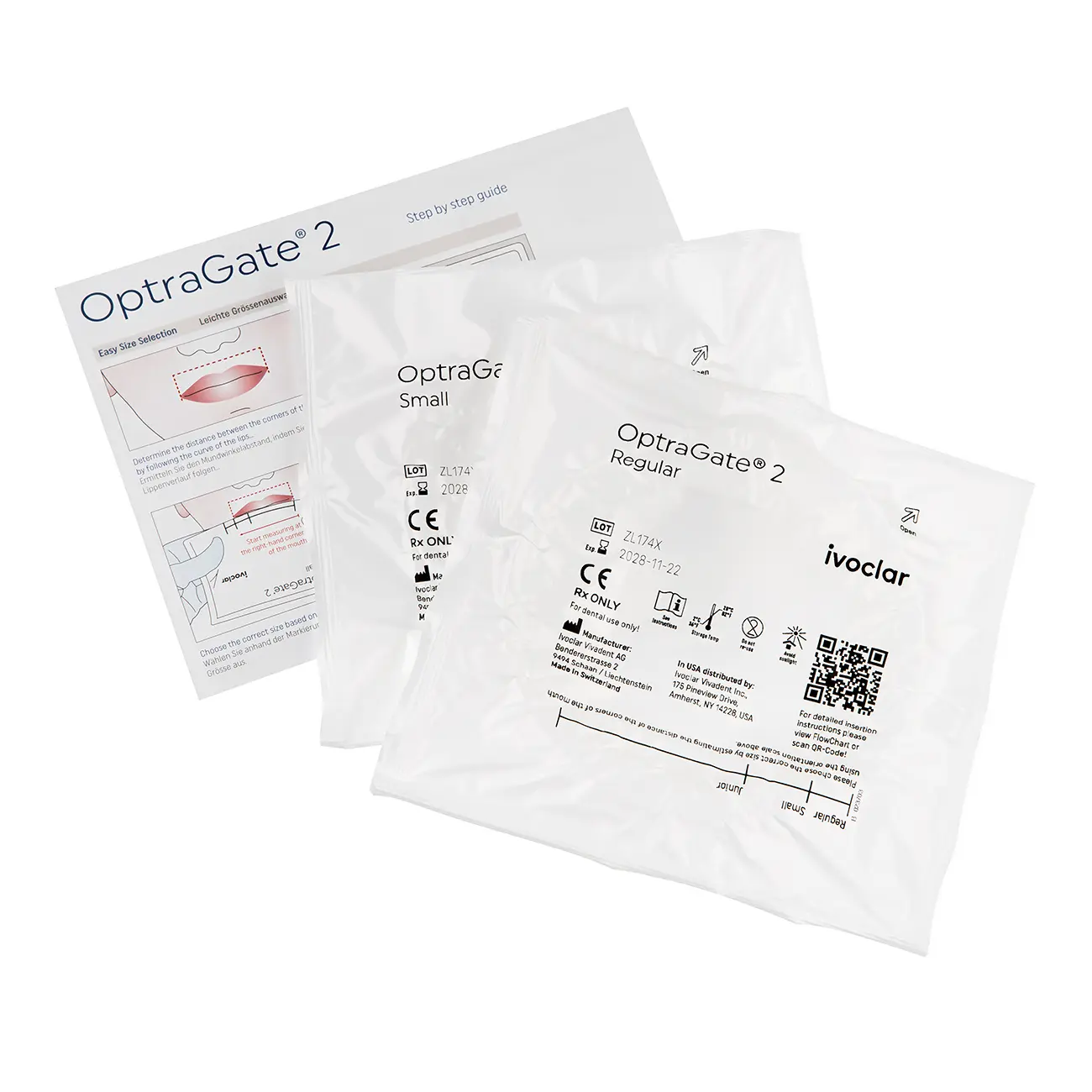 Набор OptraGate 2 Assortment
40 шт. x размер R (стандартный), 
40 шт. x размер S (маленький)
, 757915WW