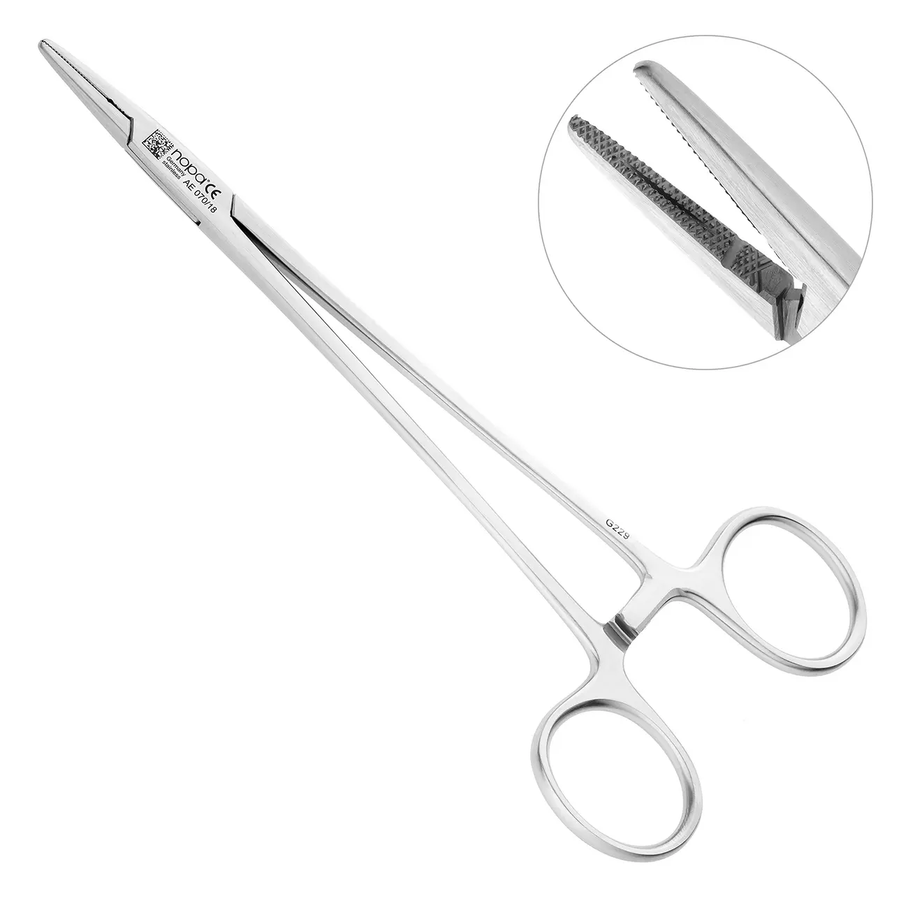 Иглодержатель CRILE-WOOD прямой, 18 см, AE 070/18