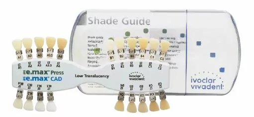 IPS e.max Press Shade Guide HO/MO Расцветка, 597065, 597065