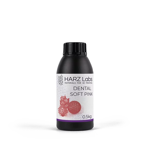 Материал для 3D печати Dental Pink Soft, 0,5 кг