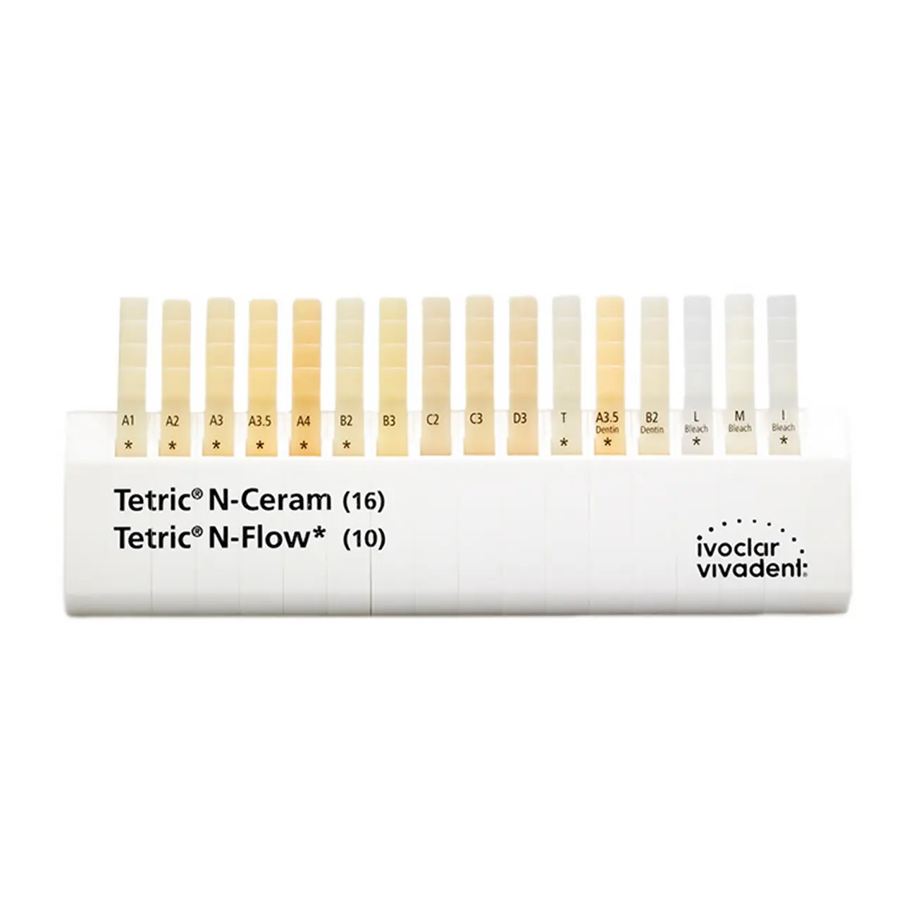 Tetric N-Family Shade Guide Цветовая шкала для линейки композитов Tetric, 604023AN