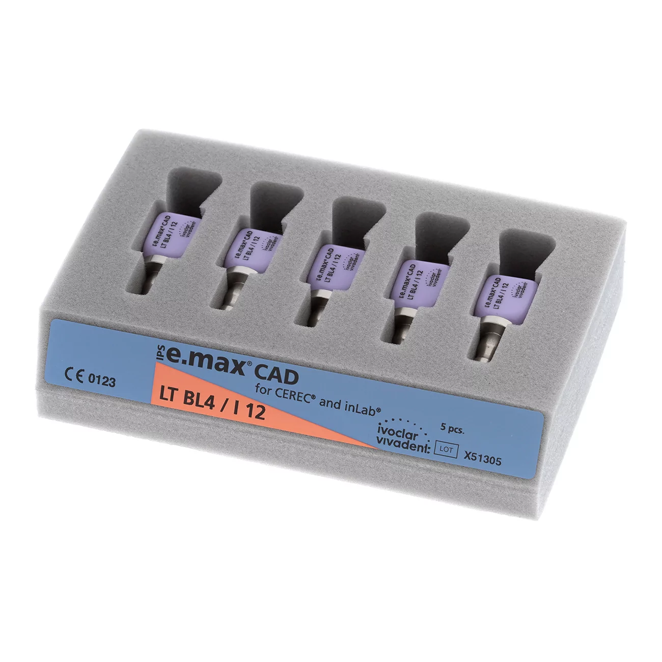 IPS e.max CAD CEREC/inLab LT BL4 I12/5 Блоки из стеклокерамики, 605341