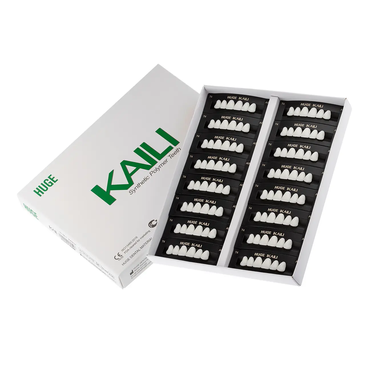 Зубы акриловые Kaili 6*1/ A00, S4 1 уп. (16 планок), A00T4_Kaili_Front