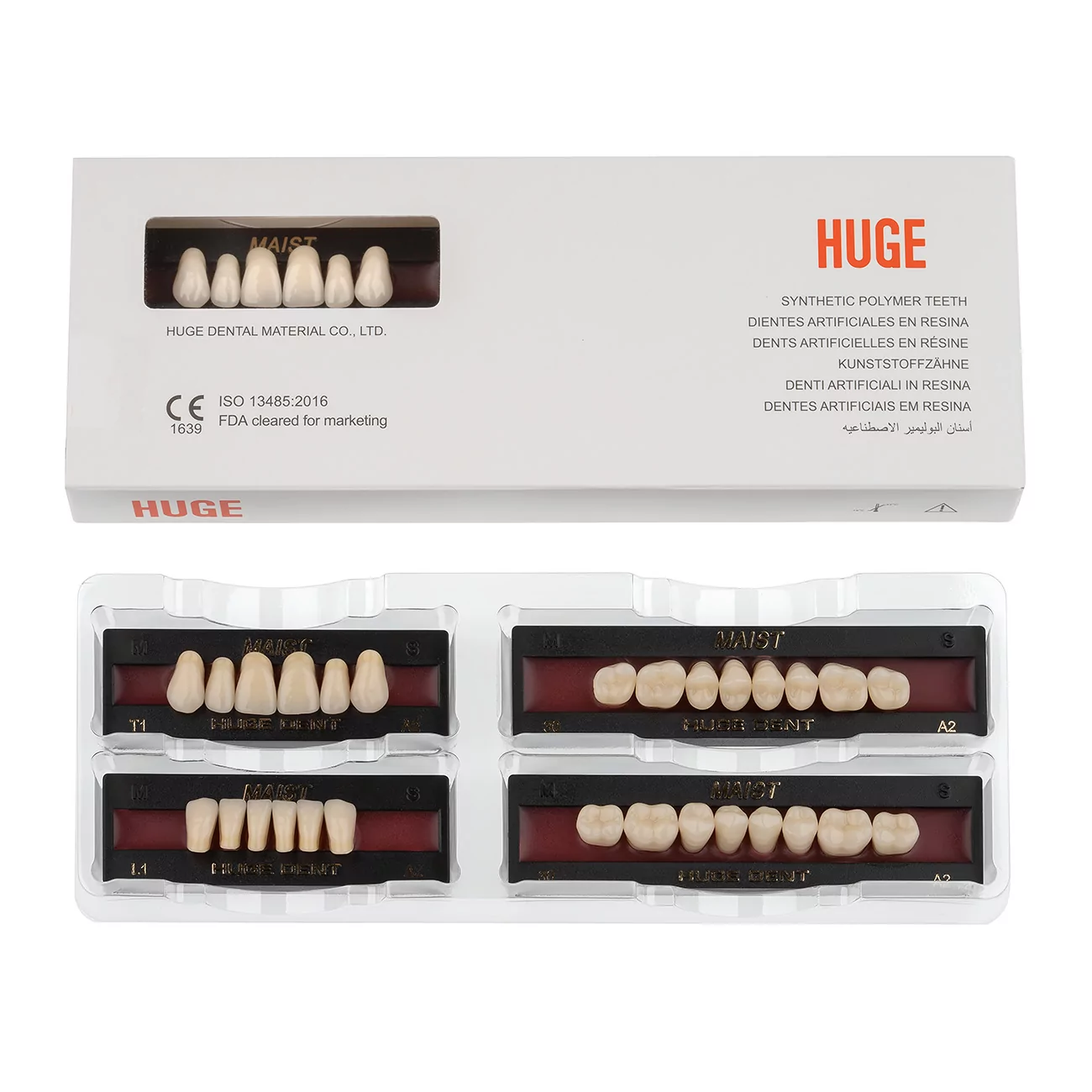 Зубы акриловые Maist 28*1/ A1, S4 1 уп. (1 гарн.), A1S4/L3/34_Maist