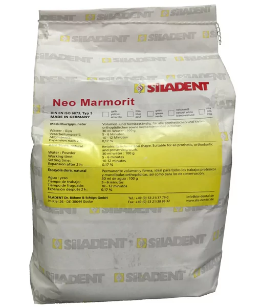 Гипс Neo Marmorit 3кл, цвет желтый, 4x5 кг, бумажный пакет. Натуральный гипс., 200211