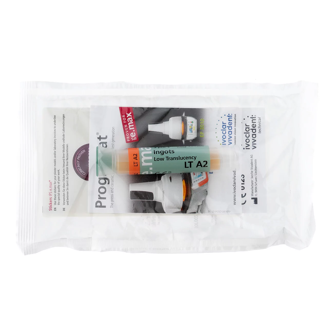 IPS e.max Press LT A2 L/3 pcs. Керамические заготовки техники прессования, 605284