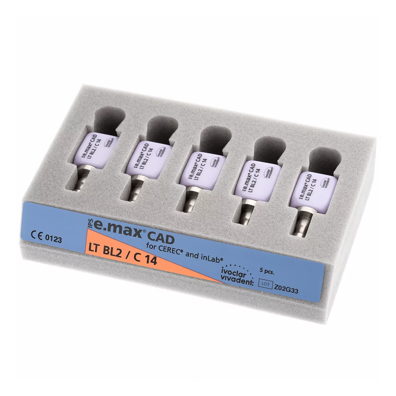 IPS e.max CAD CEREC/inLab LT BL2 C14/5 Блоки из стеклокерамики